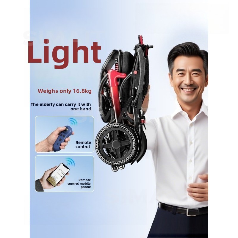 Folding Electric Scooter - New Electric Wheelchair, Intelligent Automatic, Lightweight