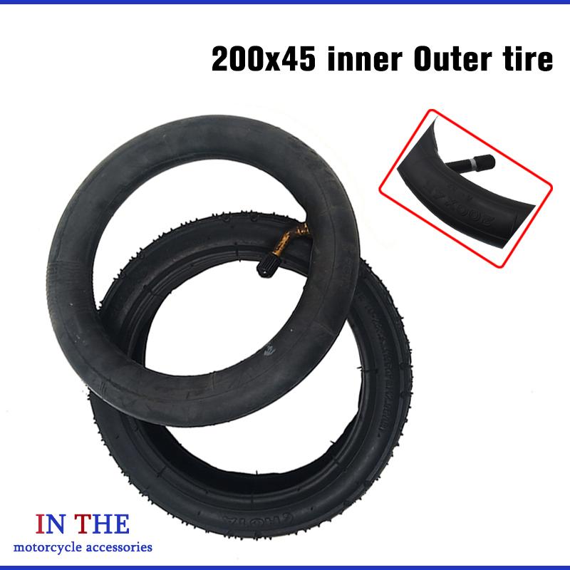 Scooter Tire - Thickened scooter tire 200x45 inflatable inner