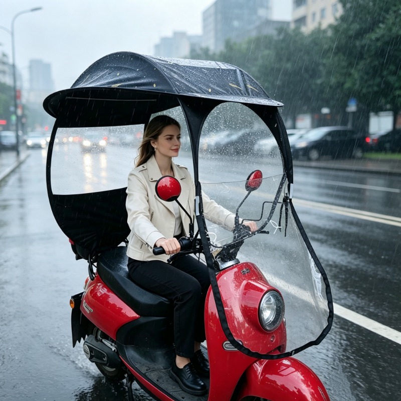 Windproof Waterproof Electric  - Electric Scooter Rain Cover review and price