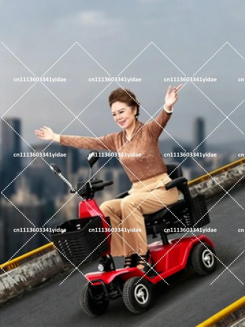 4 Wheel Foldable Electric Mobi - Electric Scooter Adults review and price