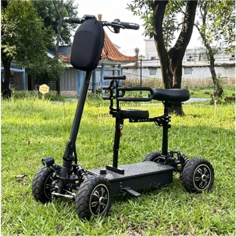 Electric Four-wheel Scooter Go - Folding Electric Scooter review and price